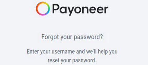 Reset Password Di Payoneer
