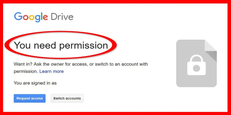 Solusi Umum Mengatasi You Need Permission di Google Drive